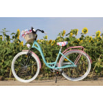 Dámsky retro bicykel Hliníkový 28" Lavida 3-prevodový Modro ružový